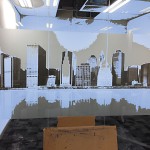 decorative window film in office