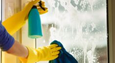 window cleaning after removing old window film