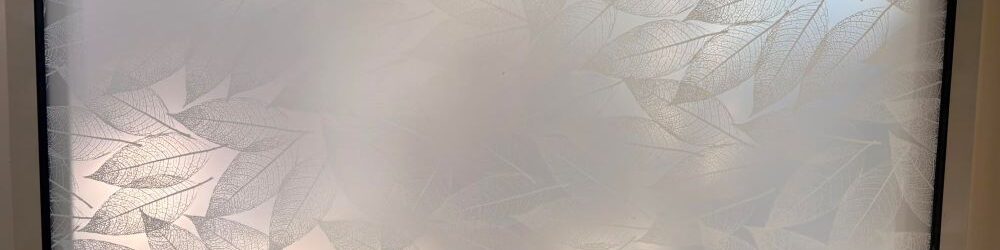 Decorative film on a window