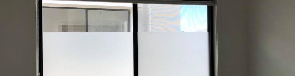 Windows with frosted film