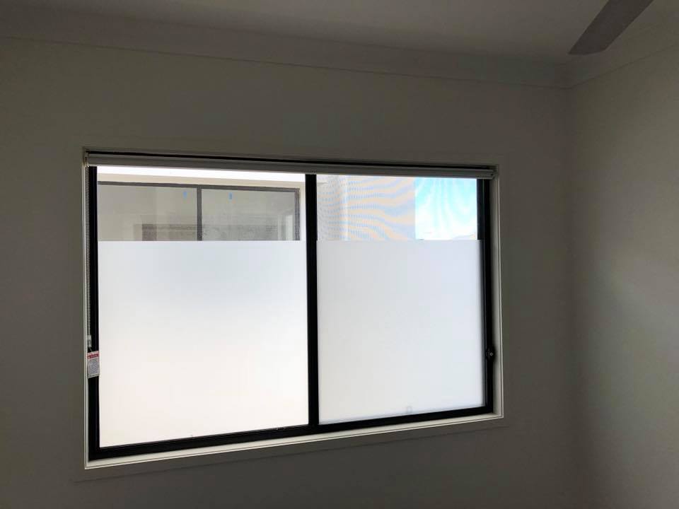 Windows with frosted film