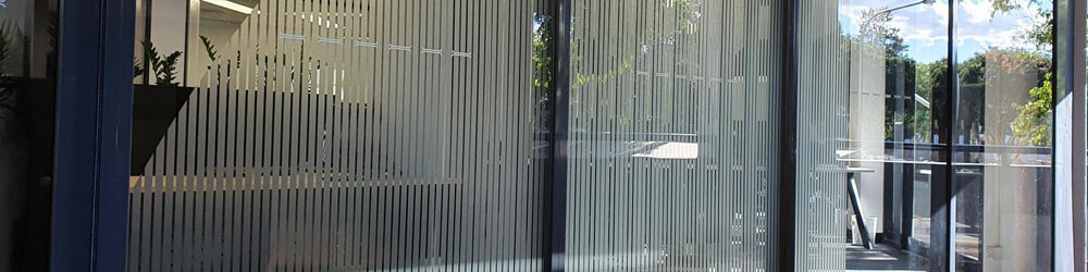 Decorative Tint on A Commercial Space