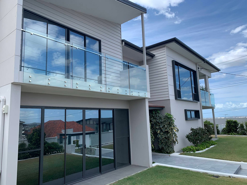 Residential House with Tinted Windows