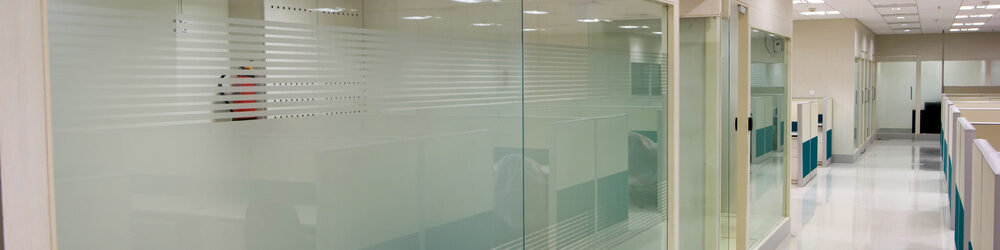 Decorative Window Tinting of An Office